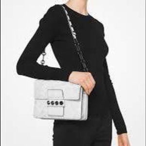 Authentic MK Collection crackled Calf Leather Bag